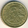 Euro - 10 Euro Cent - Italy - 2002 - Latón - KM# 213 - Obv: Venus by Botticelli Rev: Value and map - 0